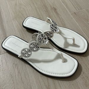 Tory Burch White Sandals - Size 9 - worn once